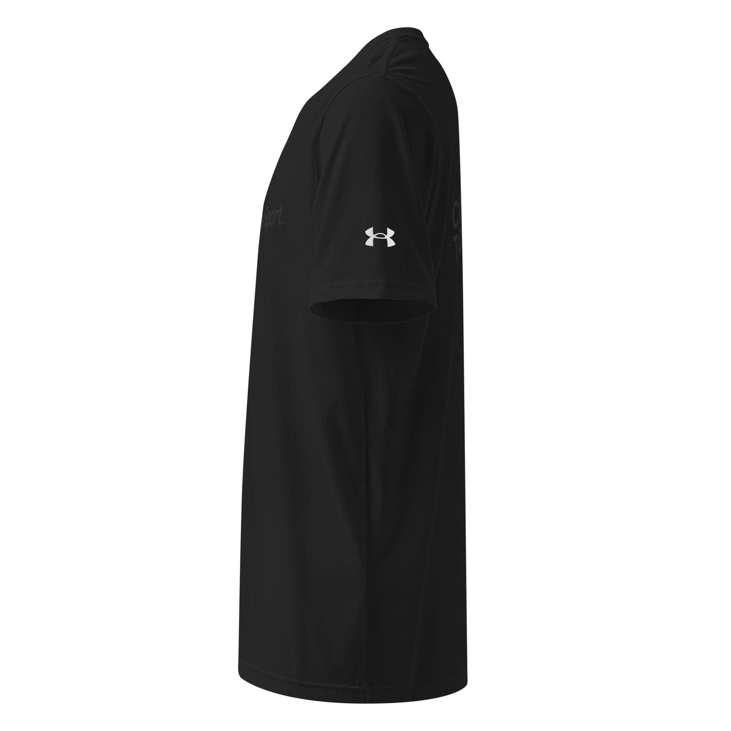 CannaTape Sport T-SHIRT Blackout Training Tee — Under Armour® Performance Shirt Transdermal CBD best for pain and sore