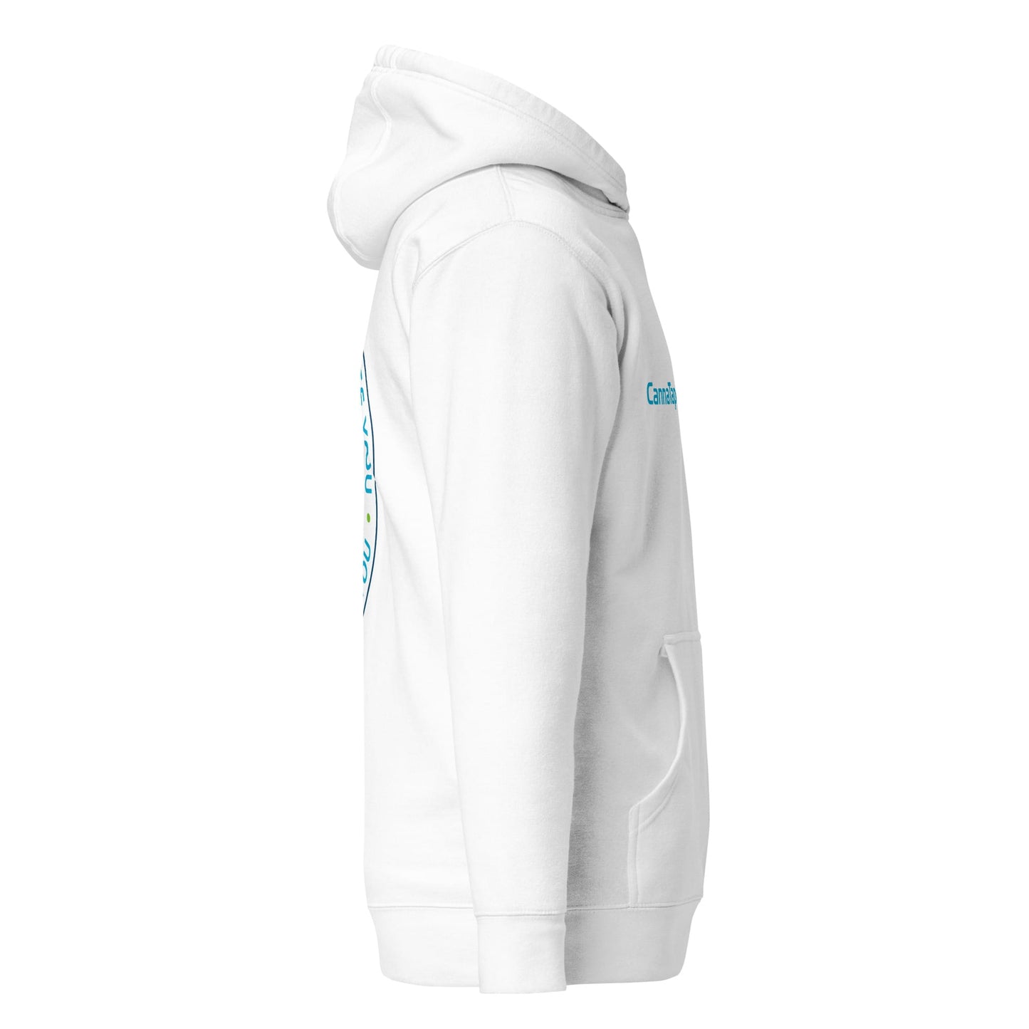 CannaTape Sport T-SHIRT CannaTape Sport, Resolve Hoodie — Glacier | White Graphic Pullover Hoodie Transdermal CBD best for pain and sore