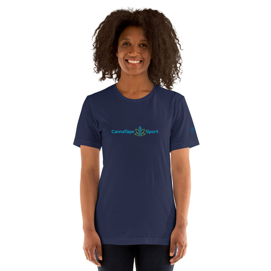 CannaTape Sport T-SHIRT CannaTape Sport, Resolve Logo Tee — Deep Current | Navy Graphic T-Shirt Transdermal CBD best for pain and sore
