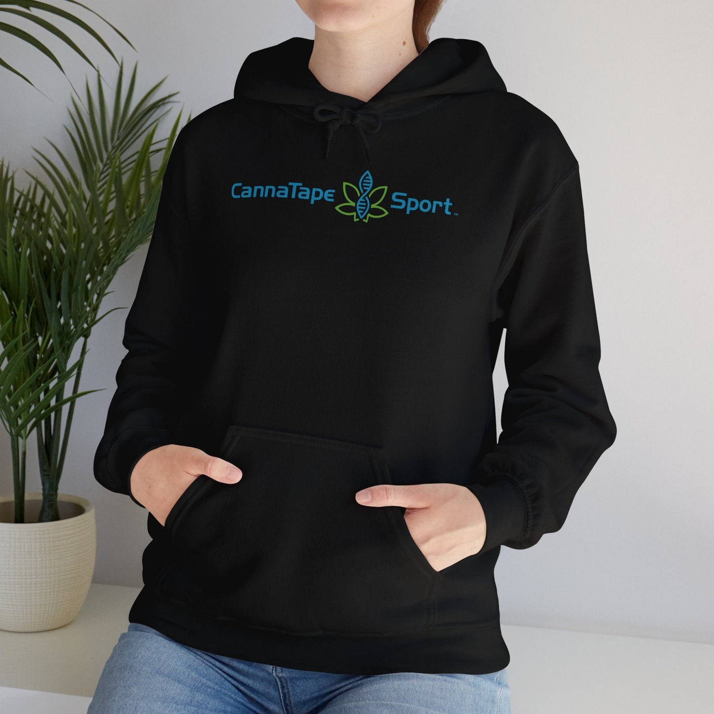 Printify Hoodie CannaTape Sport Basic Hoodie Transdermal CBD best for pain and sore