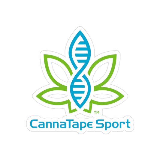 Printify Paper products 2" × 2" / Die-Cut / Transparent CannaTape Sport Transparent Outdoor Stickers, Die-Cut, 1pcs Transdermal CBD best for pain and sore