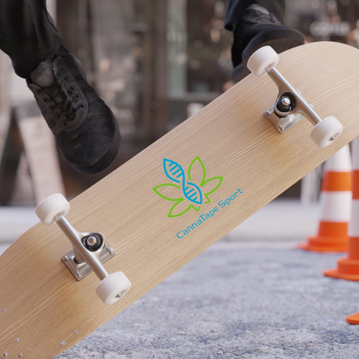 Printify Paper products CannaTape Sport Transparent Outdoor Stickers, Die-Cut, 1pcs Transdermal CBD best for pain and sore