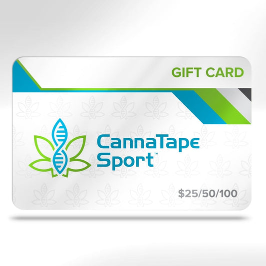CannaTape Sport Gift Cards Team CannaTape Sport Gift Card Transdermal CBD best for pain and sore