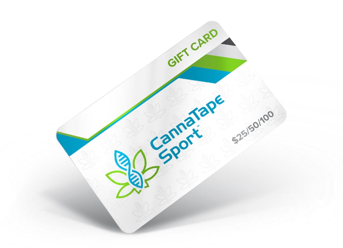 CannaTape Sport Gift Cards Team CannaTape Sport Gift Card Transdermal CBD best for pain and sore