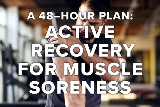 Athlete using gentle movement during an active recovery routine