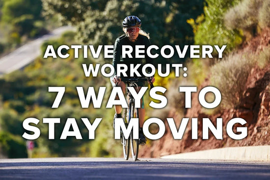 Athlete preparing for an active recovery workout outdoors