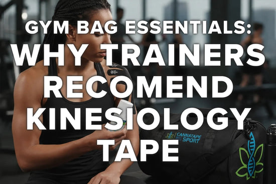 Organized gym bag with training clothes towel bottle and athletic tape