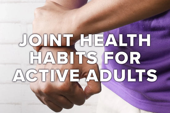 Active adult preparing for a joint health and recovery routine