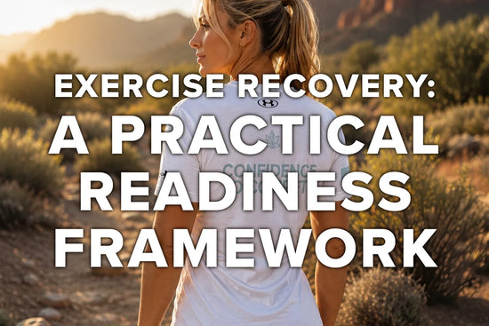 Athlete preparing for a balanced exercise recovery routine