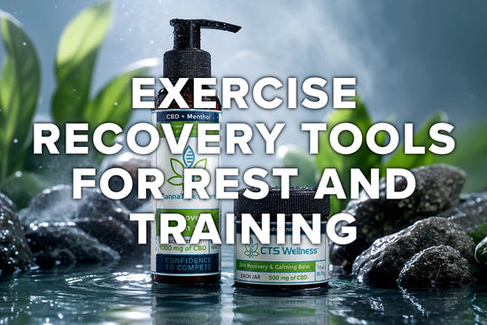 CannaTape Sport Recovery Lotion and Skin Recovery Balm for Rest