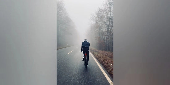 Athlete in warm layers preparing for an outdoor winter training session