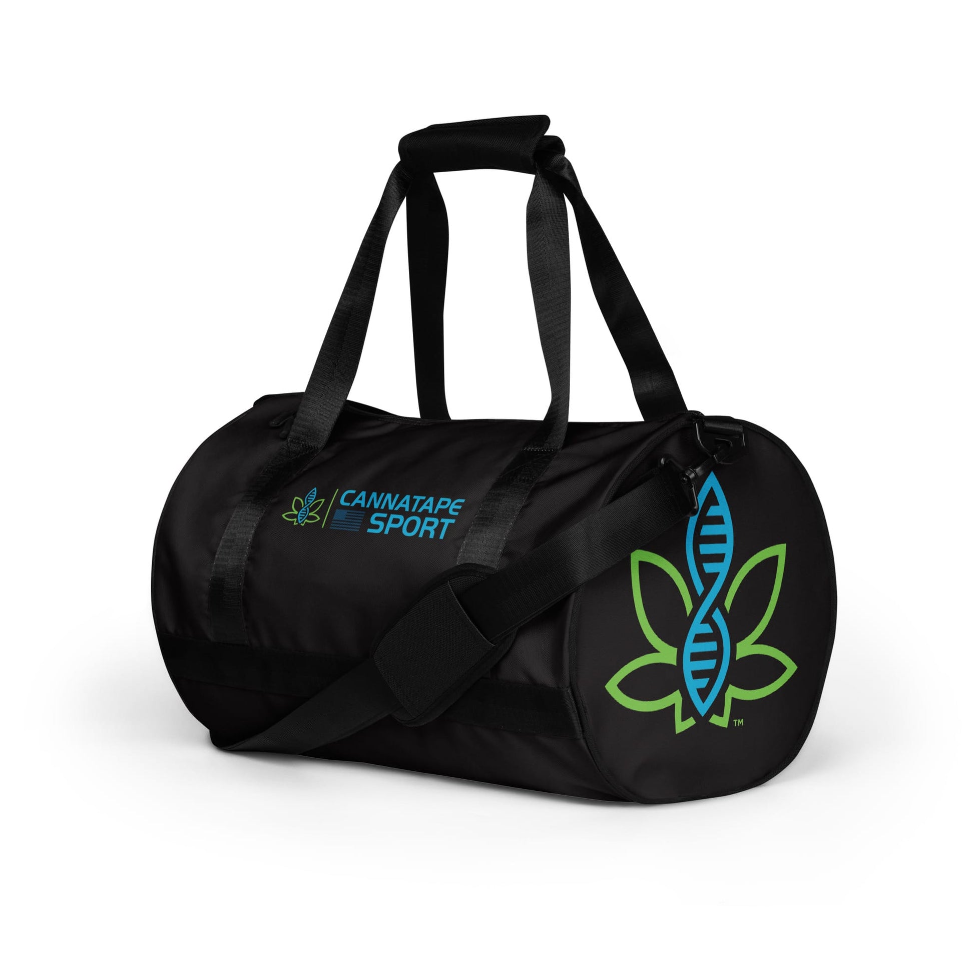CannaTape Sport CUT-SEW CannaTape Sport, Range Duffel | Compact Gym & Everyday Barrel Bag — 17″ Performance Carry Transdermal CBD best for pain and sore