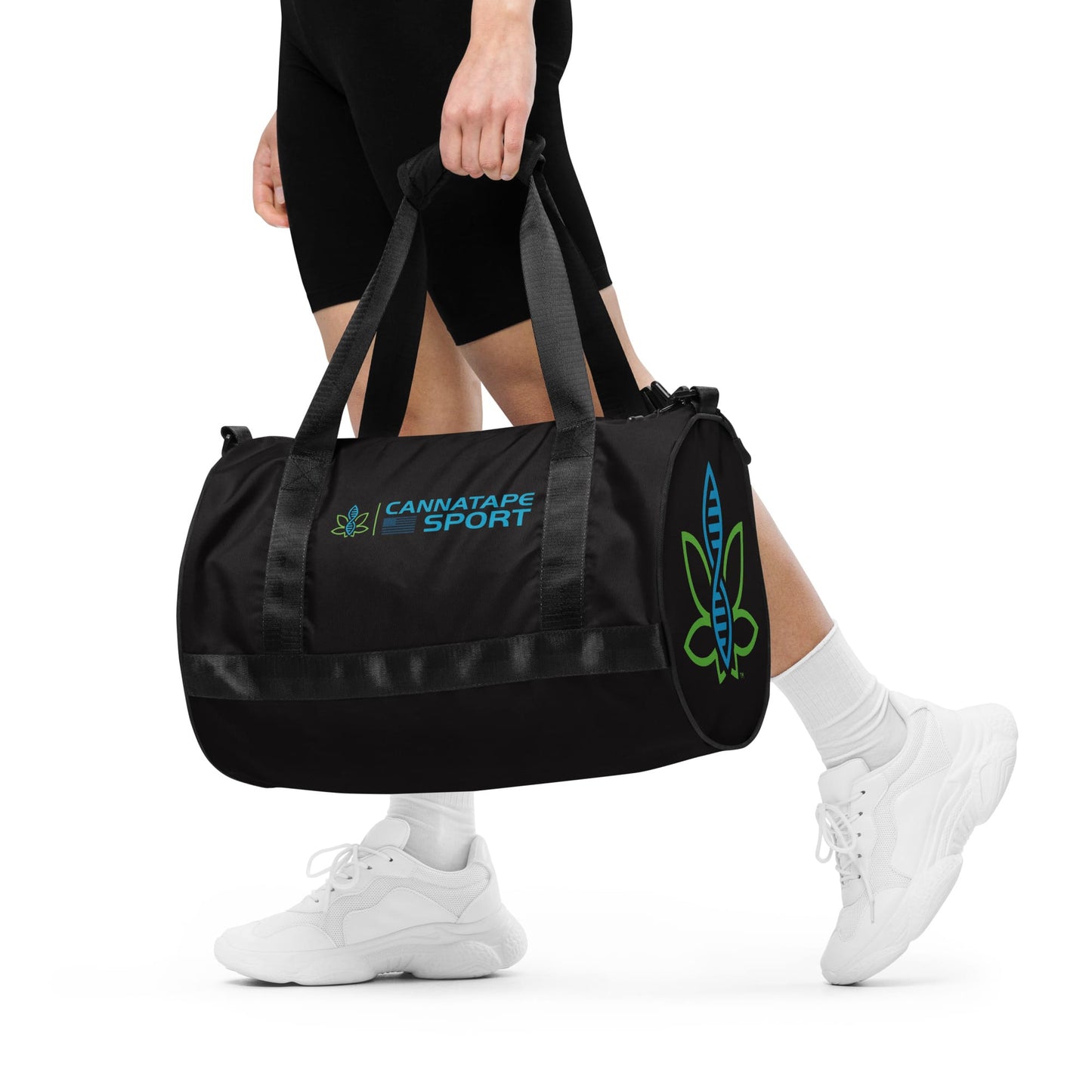 CannaTape Sport CUT-SEW CannaTape Sport, Range Duffel | Compact Gym & Everyday Barrel Bag — 17″ Performance Carry Transdermal CBD best for pain and sore