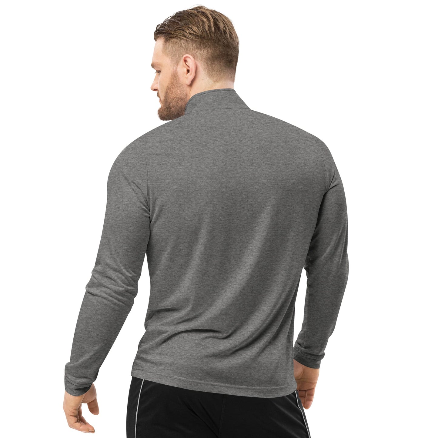 CannaTape Sport EMBROIDERY Steel, Quarter-Zip Pullover — Adidas® Performance Layer Transdermal CBD best for pain and sore