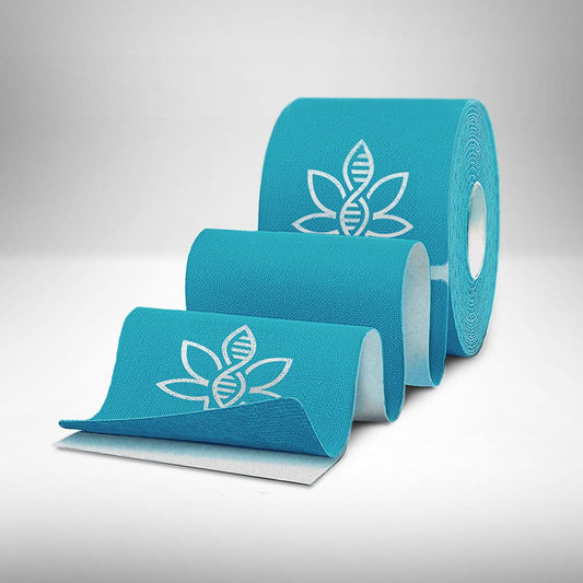CannaTape Sport Exercise & Fitness Series 2: 1 Roll, CannaTape Sport CBD + Kinesiology Blue Tape Transdermal CBD best for pain and sore