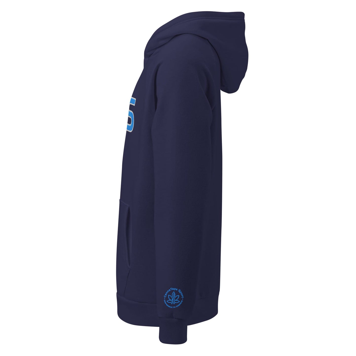 CannaTape Sport Hoodie CannaTape Sport, Pinnacle CTS Monogram Hoodie — Deep Current | Under Armour® Rival Fleece Embroidered Hoodie Transdermal CBD best for pain and sore