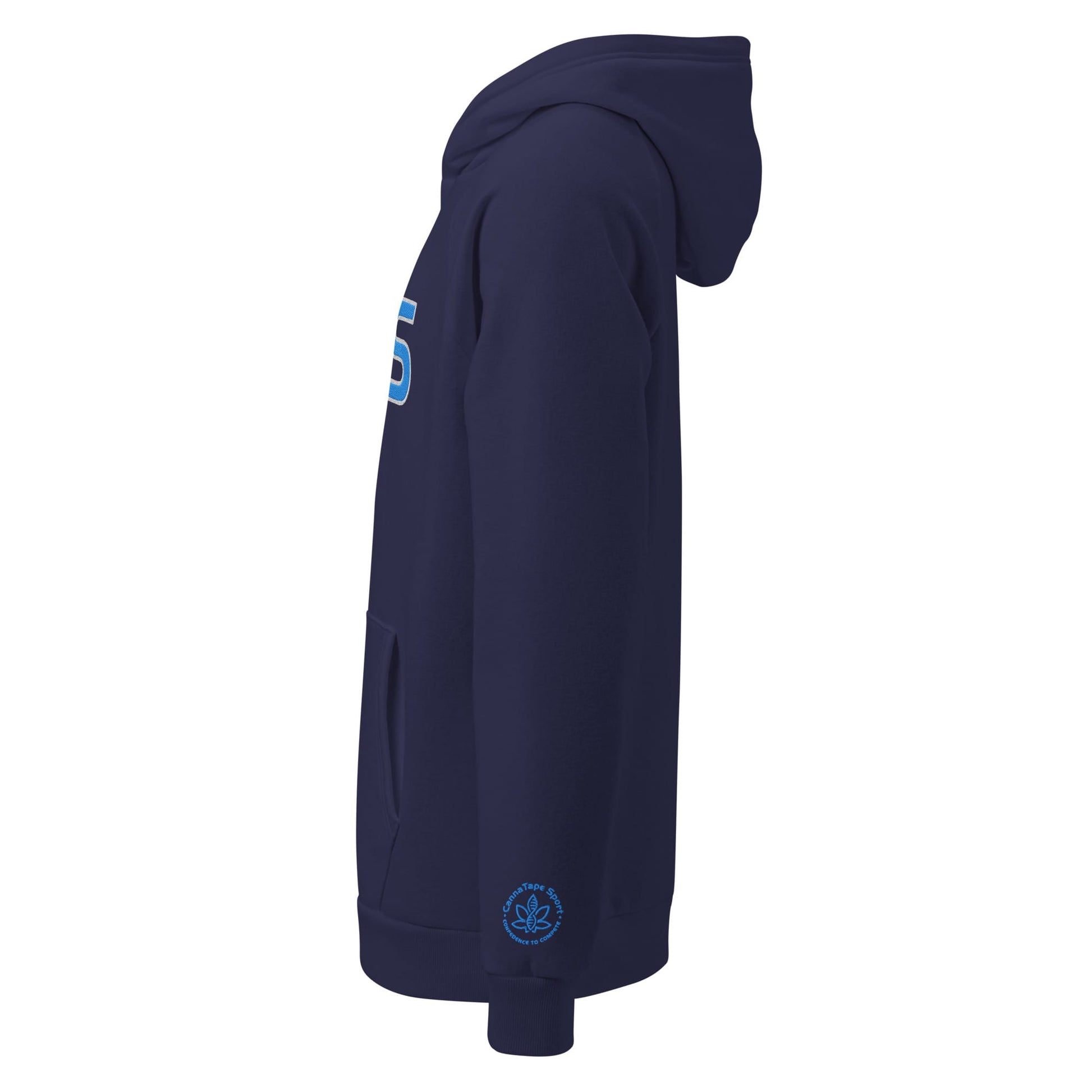 CannaTape Sport Hoodie CannaTape Sport, Pinnacle CTS Monogram Hoodie — Deep Current | Under Armour® Rival Fleece Embroidered Hoodie Transdermal CBD best for pain and sore