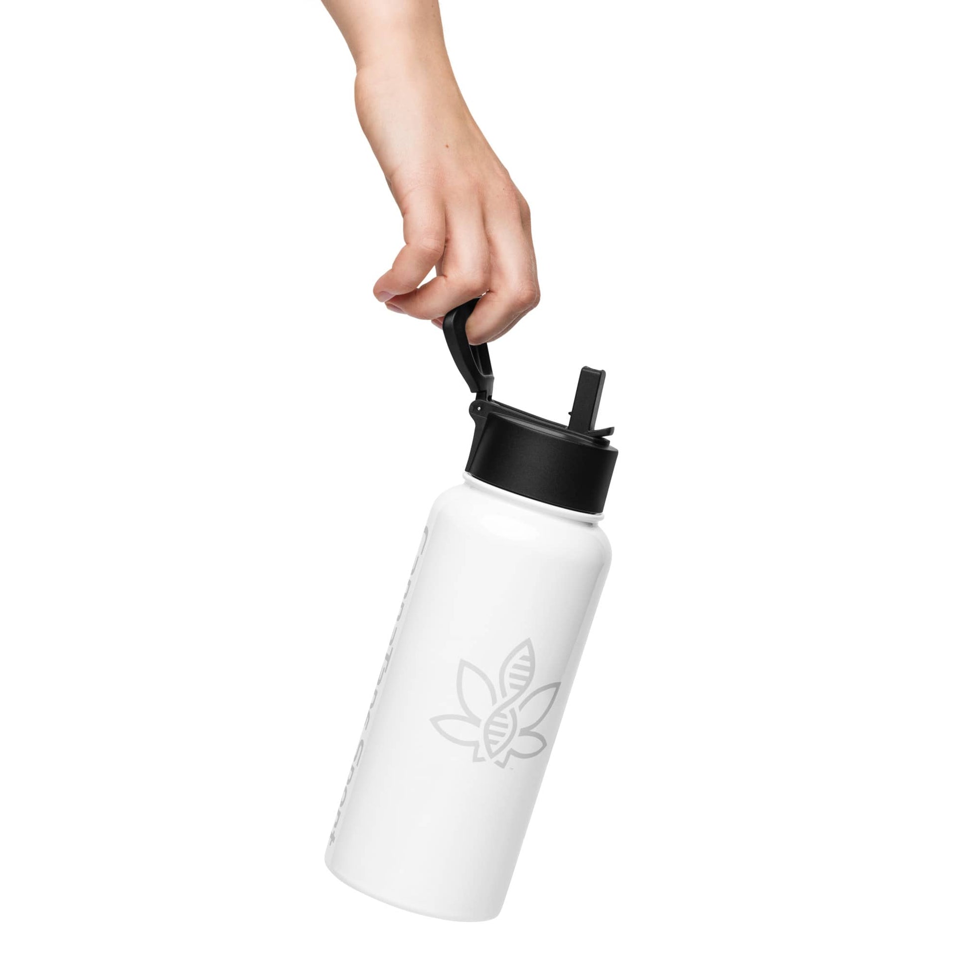 CannaTape Sport MUG CannaTape Sport Hydration Bottle — Glacier | 32 oz Insulated Stainless Steel Water Bottle with Straw Transdermal CBD best for pain and sore