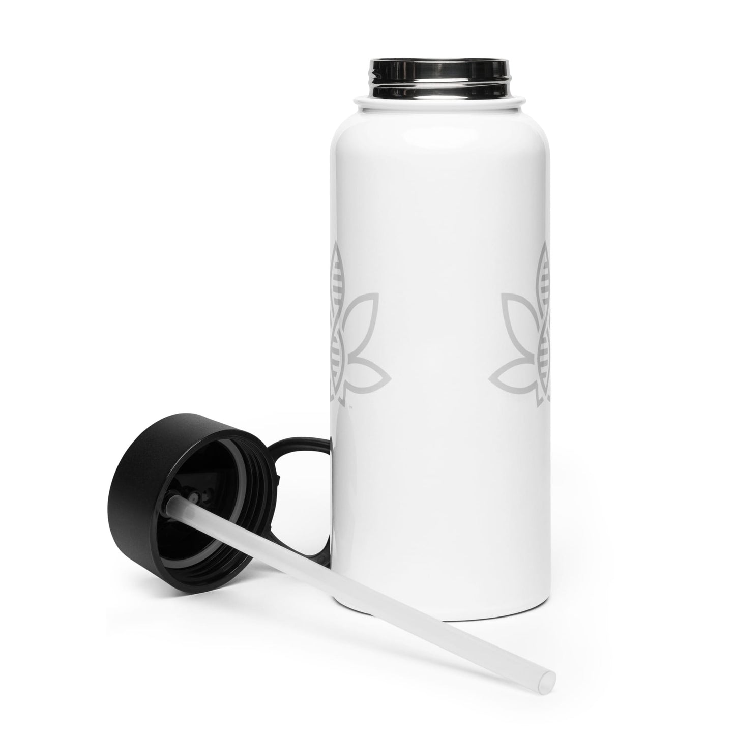 CannaTape Sport MUG CannaTape Sport Hydration Bottle — Glacier | 32 oz Insulated Stainless Steel Water Bottle with Straw Transdermal CBD best for pain and sore