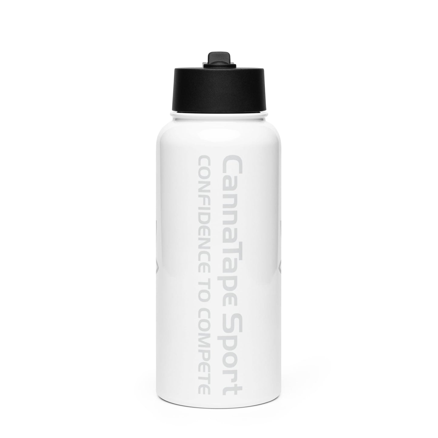 CannaTape Sport MUG CannaTape Sport Hydration Bottle — Glacier | 32 oz Insulated Stainless Steel Water Bottle with Straw Transdermal CBD best for pain and sore