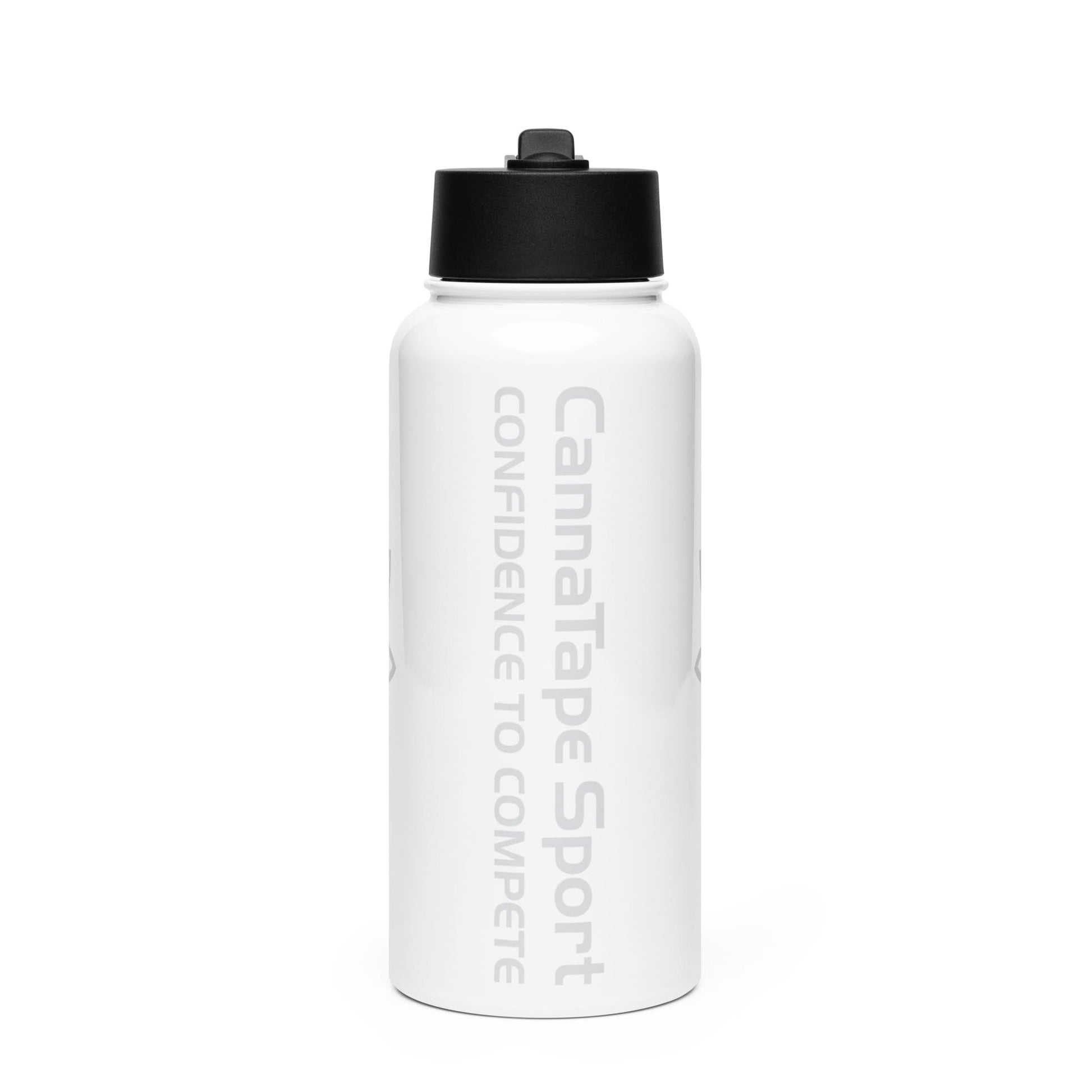 CannaTape Sport MUG CannaTape Sport Hydration Bottle — Glacier | 32 oz Insulated Stainless Steel Water Bottle with Straw Transdermal CBD best for pain and sore