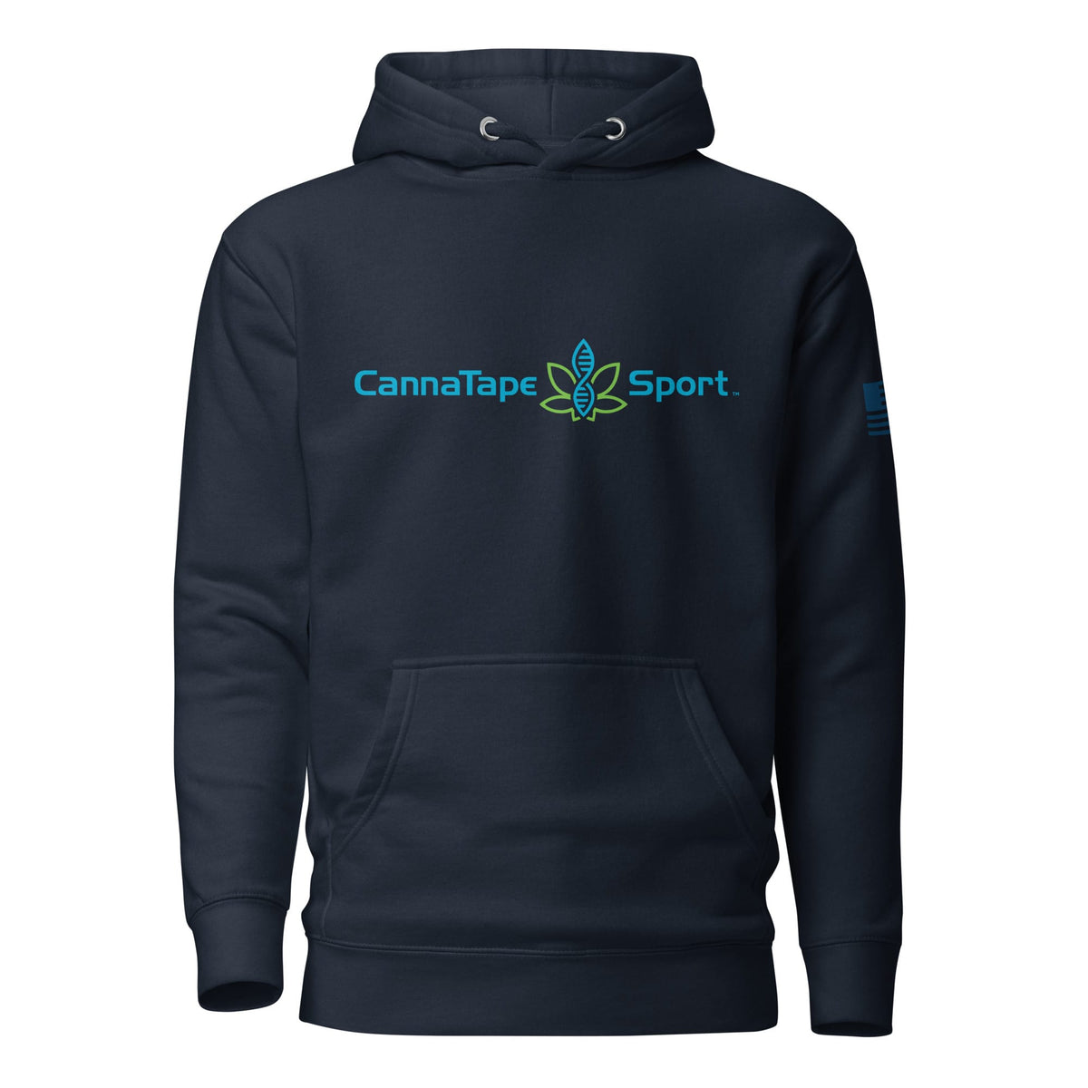 CannaTape Sport Resolve Hoodie in Deep Current navy