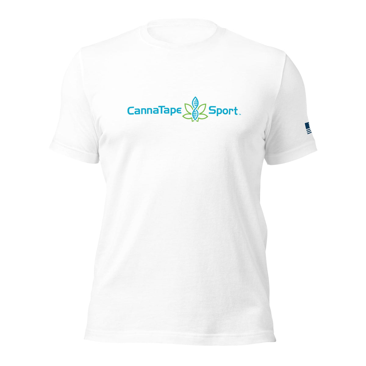 CannaTape Sport Resolve Logo Tee in Glacier white