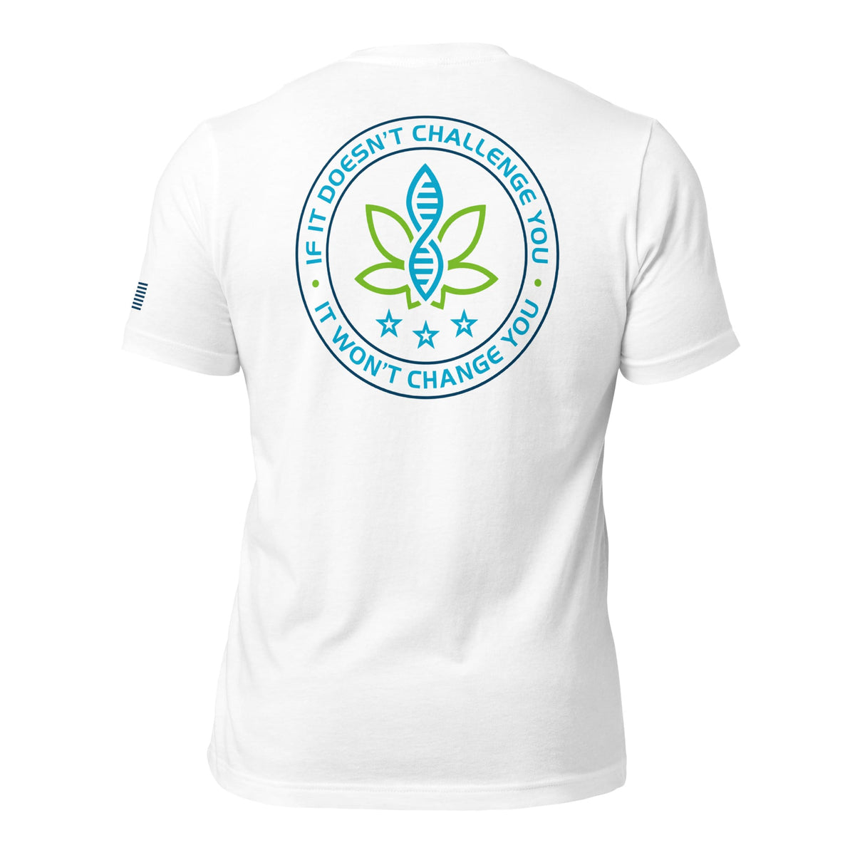 CannaTape Sport Resolve Logo Tee in Glacier white