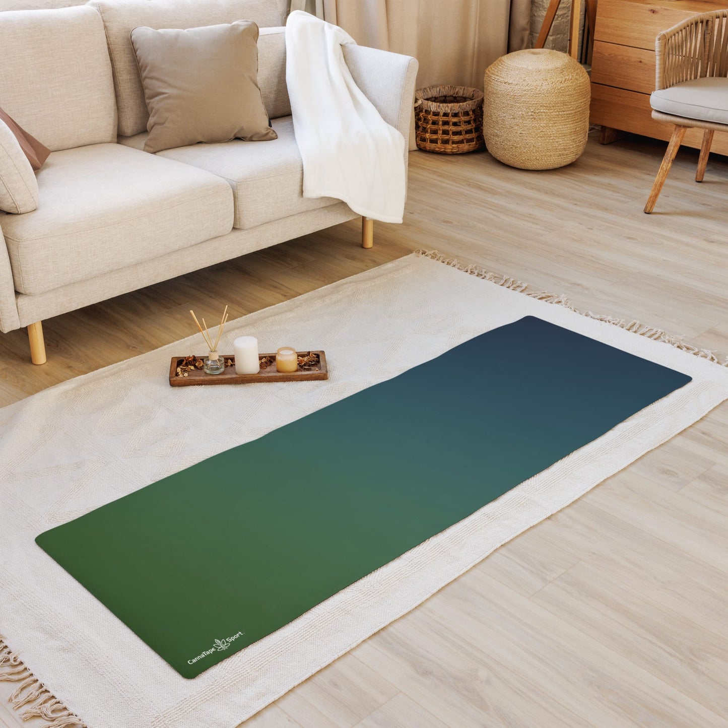 CannaTape Sport SUBLIMATION Meridian, Yoga Mat – Smooth Gradient Transdermal CBD best for pain and sore