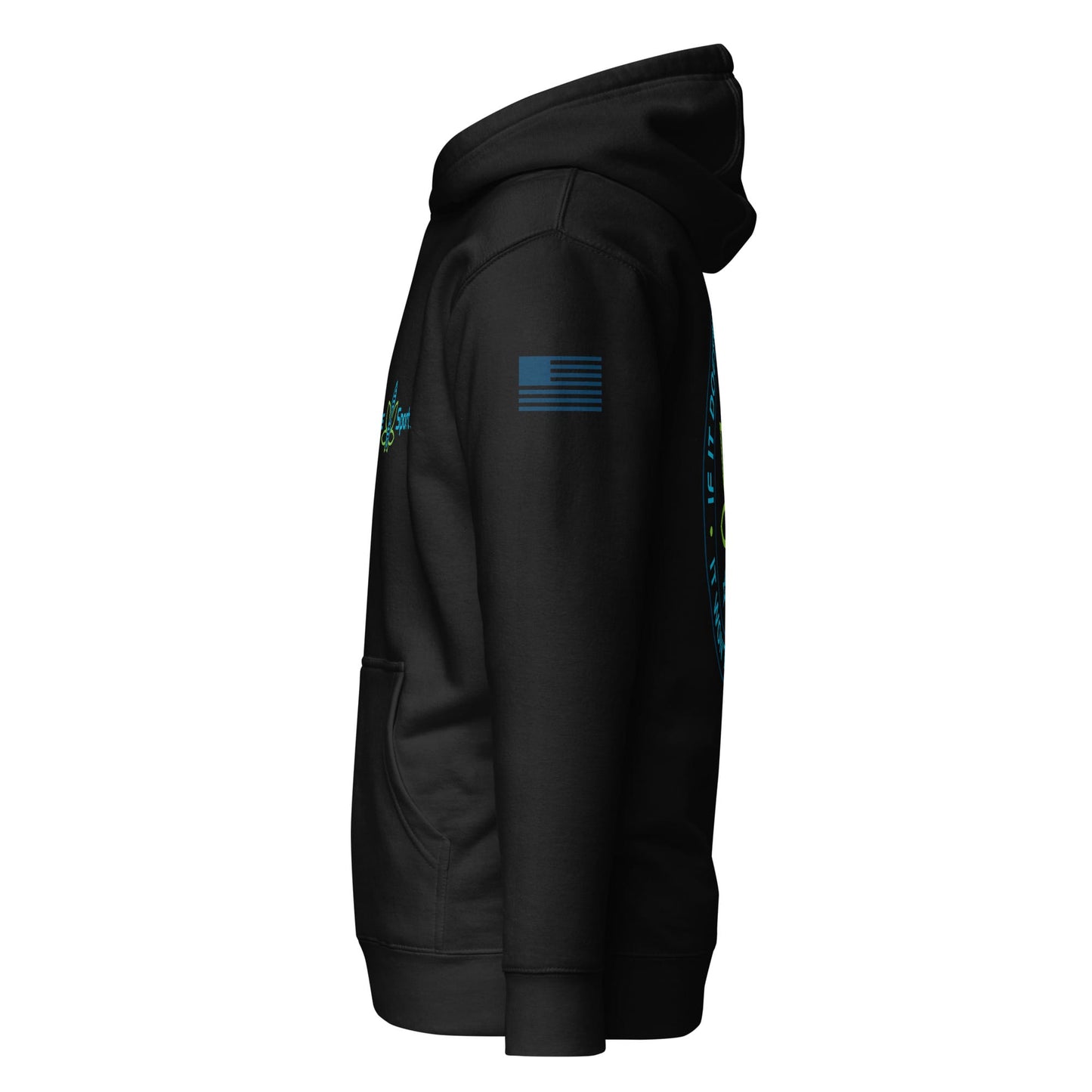 CannaTape Sport T-SHIRT CannaTape Sport, Resolve Hoodie — Onyx | Black Graphic Pullover Hoodie Transdermal CBD best for pain and sore