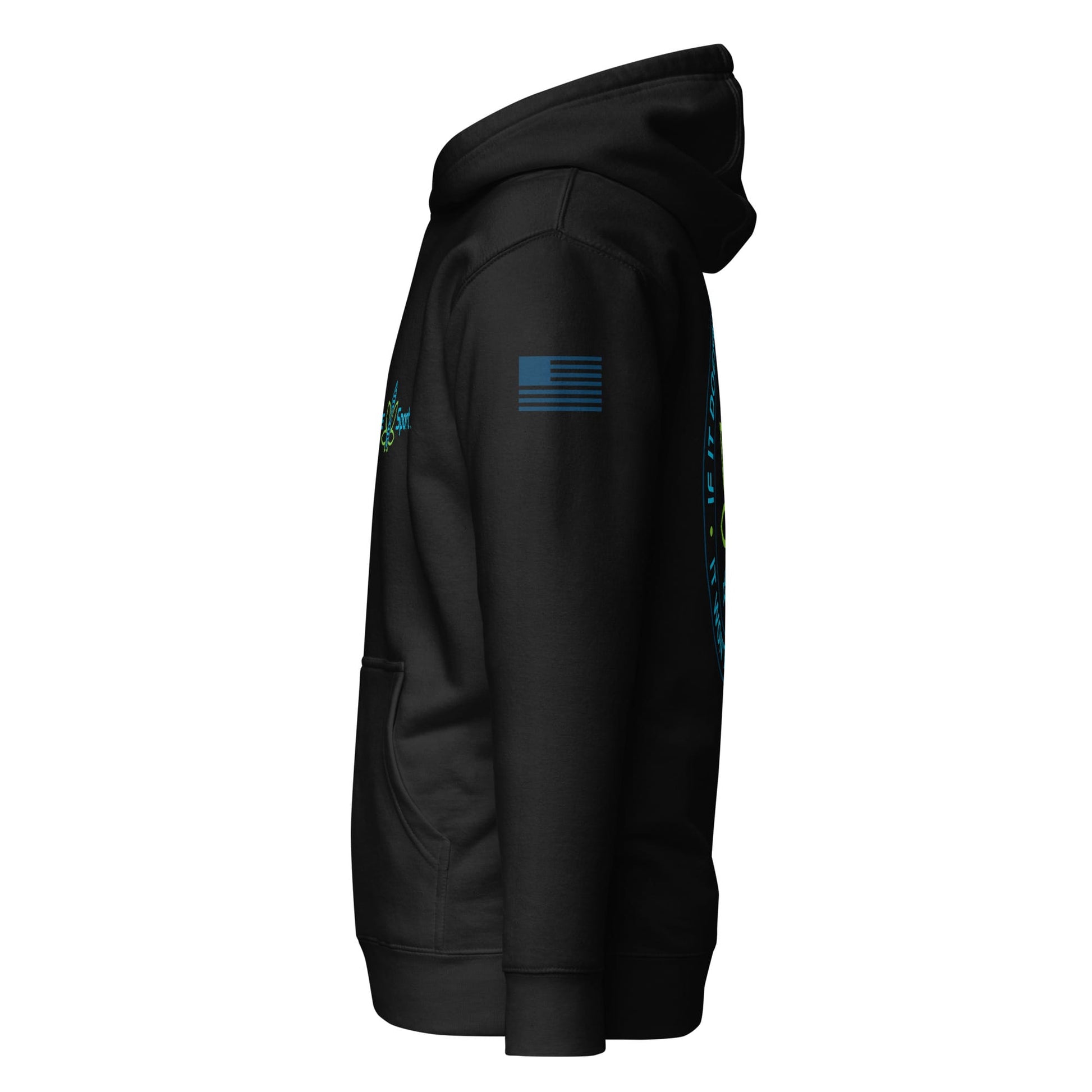 CannaTape Sport T-SHIRT CannaTape Sport, Resolve Hoodie — Onyx | Black Graphic Pullover Hoodie Transdermal CBD best for pain and sore