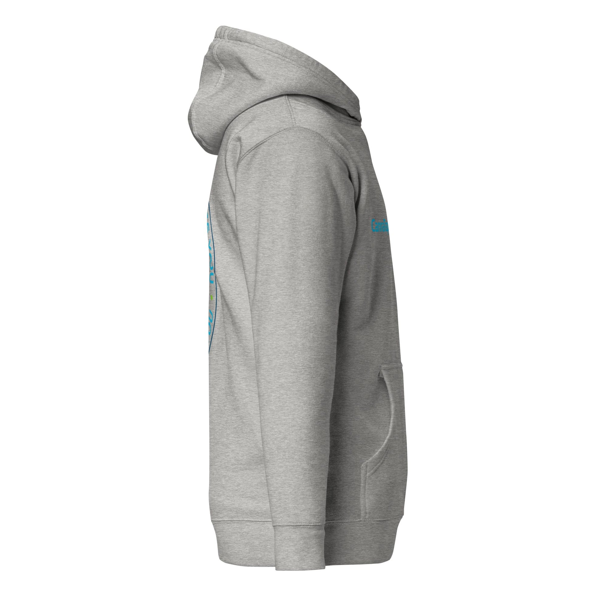 CannaTape Sport T-SHIRT CannaTape Sport, Resolve Hoodie — Steel | Gray Graphic Pullover Hoodie Transdermal CBD best for pain and sore