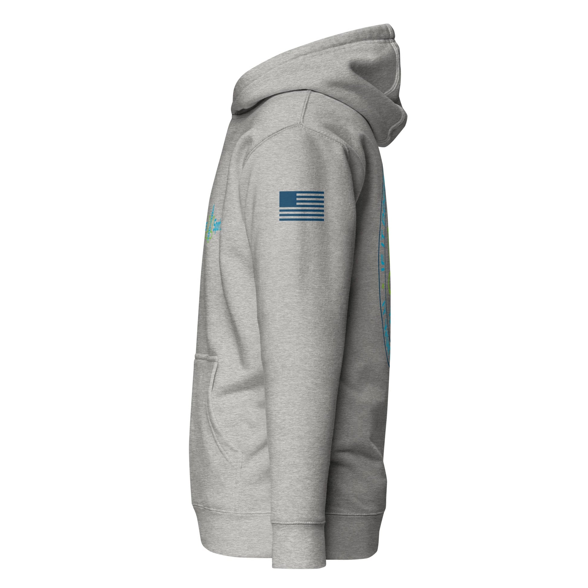CannaTape Sport T-SHIRT CannaTape Sport, Resolve Hoodie — Steel | Gray Graphic Pullover Hoodie Transdermal CBD best for pain and sore