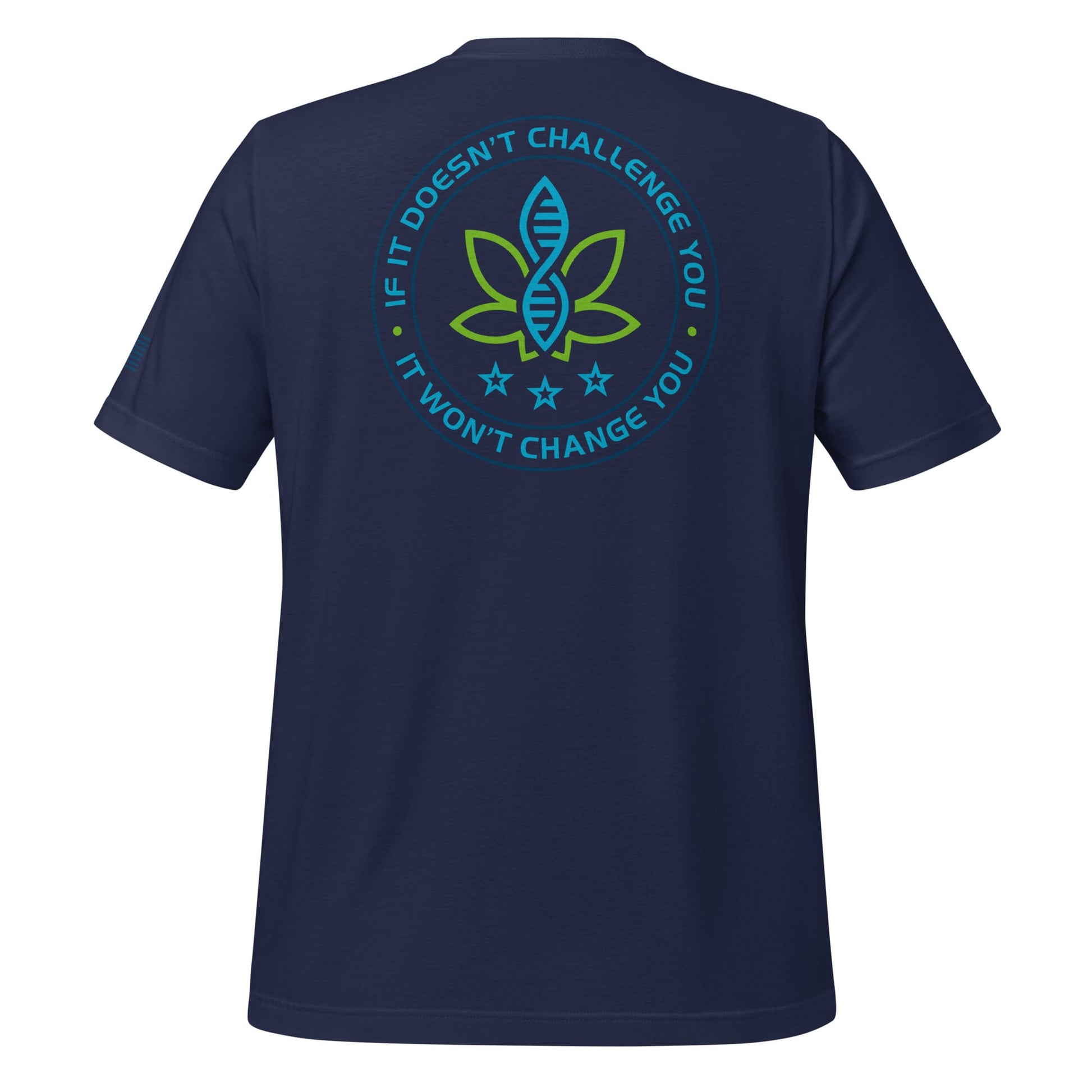 CannaTape Sport T-SHIRT CannaTape Sport, Resolve Logo Tee — Deep Current | Navy Graphic T-Shirt Transdermal CBD best for pain and sore