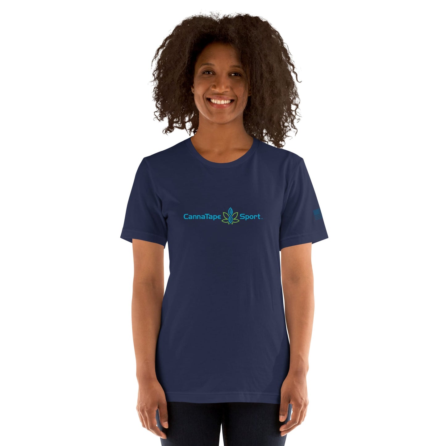CannaTape Sport T-SHIRT CannaTape Sport, Resolve Logo Tee — Deep Current | Navy Graphic T-Shirt Transdermal CBD best for pain and sore