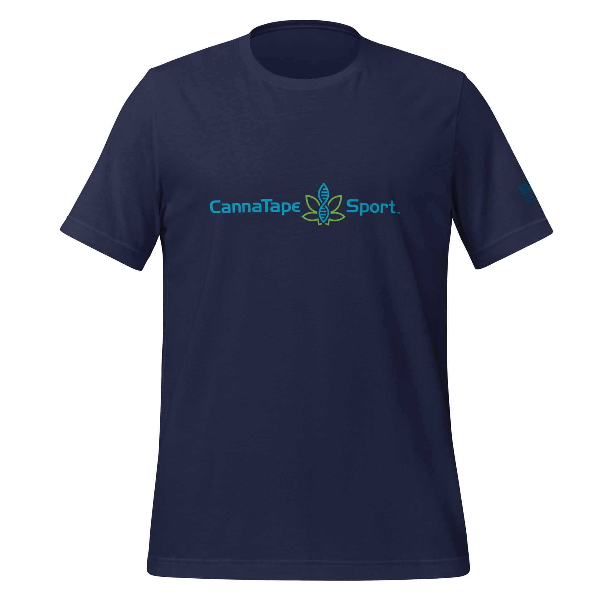 CannaTape Sport T-SHIRT CannaTape Sport, Resolve Logo Tee — Deep Current | Navy Graphic T-Shirt Transdermal CBD best for pain and sore