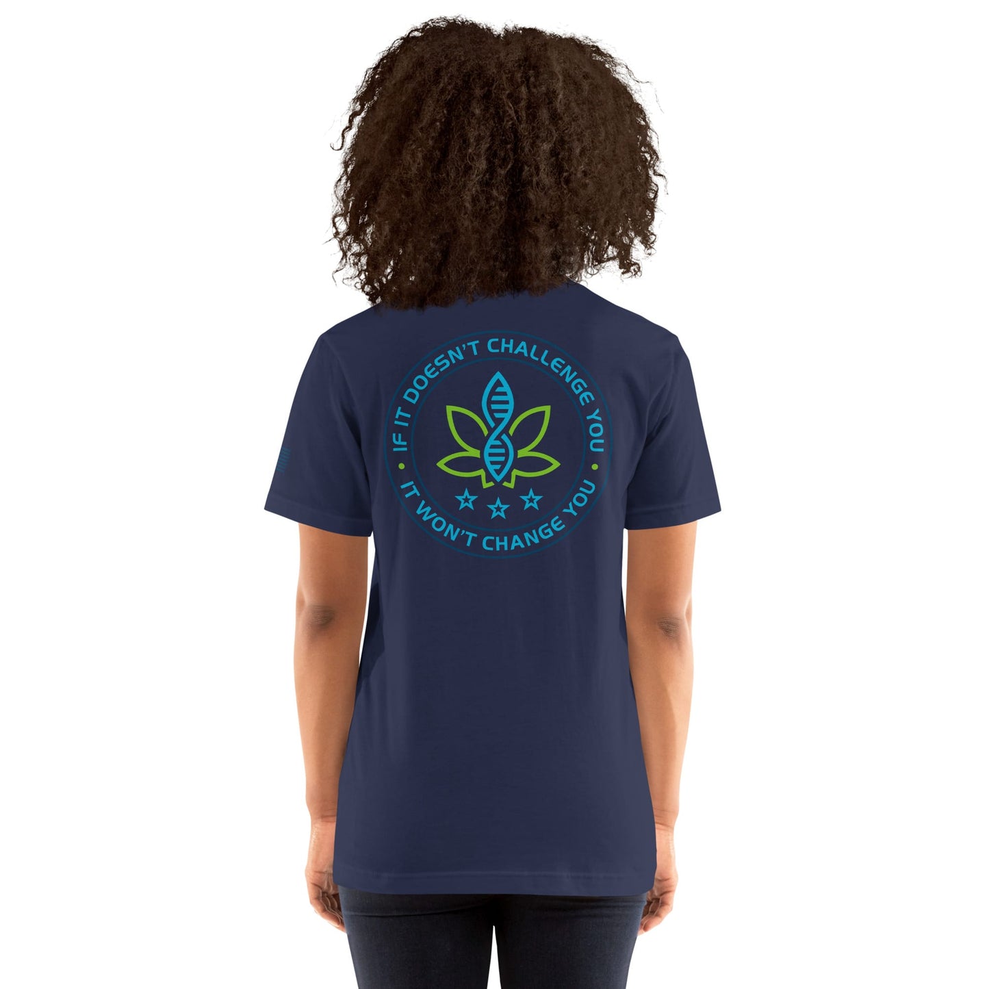 CannaTape Sport T-SHIRT CannaTape Sport, Resolve Logo Tee — Deep Current | Navy Graphic T-Shirt Transdermal CBD best for pain and sore