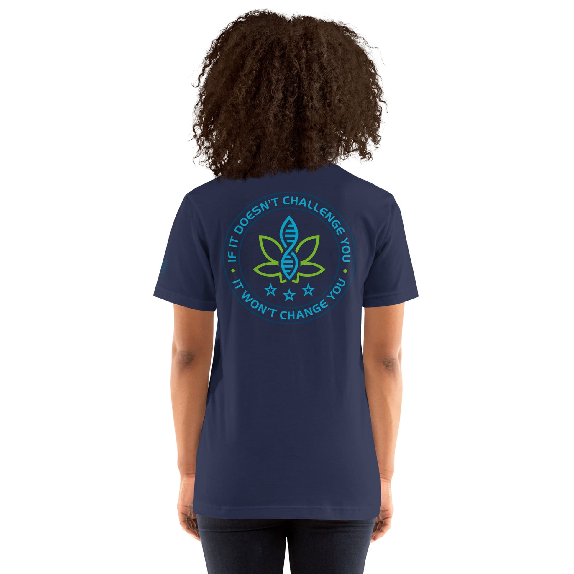 CannaTape Sport T-SHIRT CannaTape Sport, Resolve Logo Tee — Deep Current | Navy Graphic T-Shirt Transdermal CBD best for pain and sore