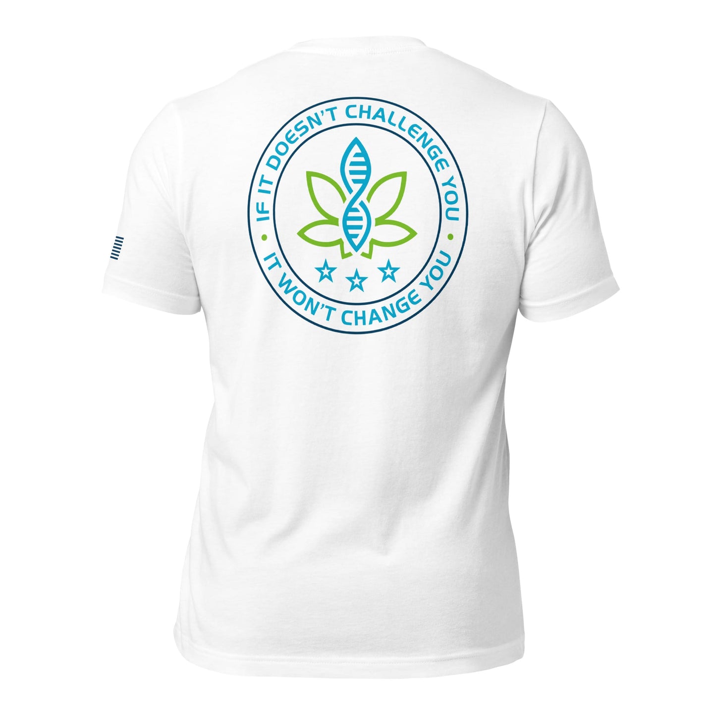 CannaTape Sport T-SHIRT CannaTape Sport, Resolve Logo Tee — Glacier | White Graphic T-Shirt Transdermal CBD best for pain and sore