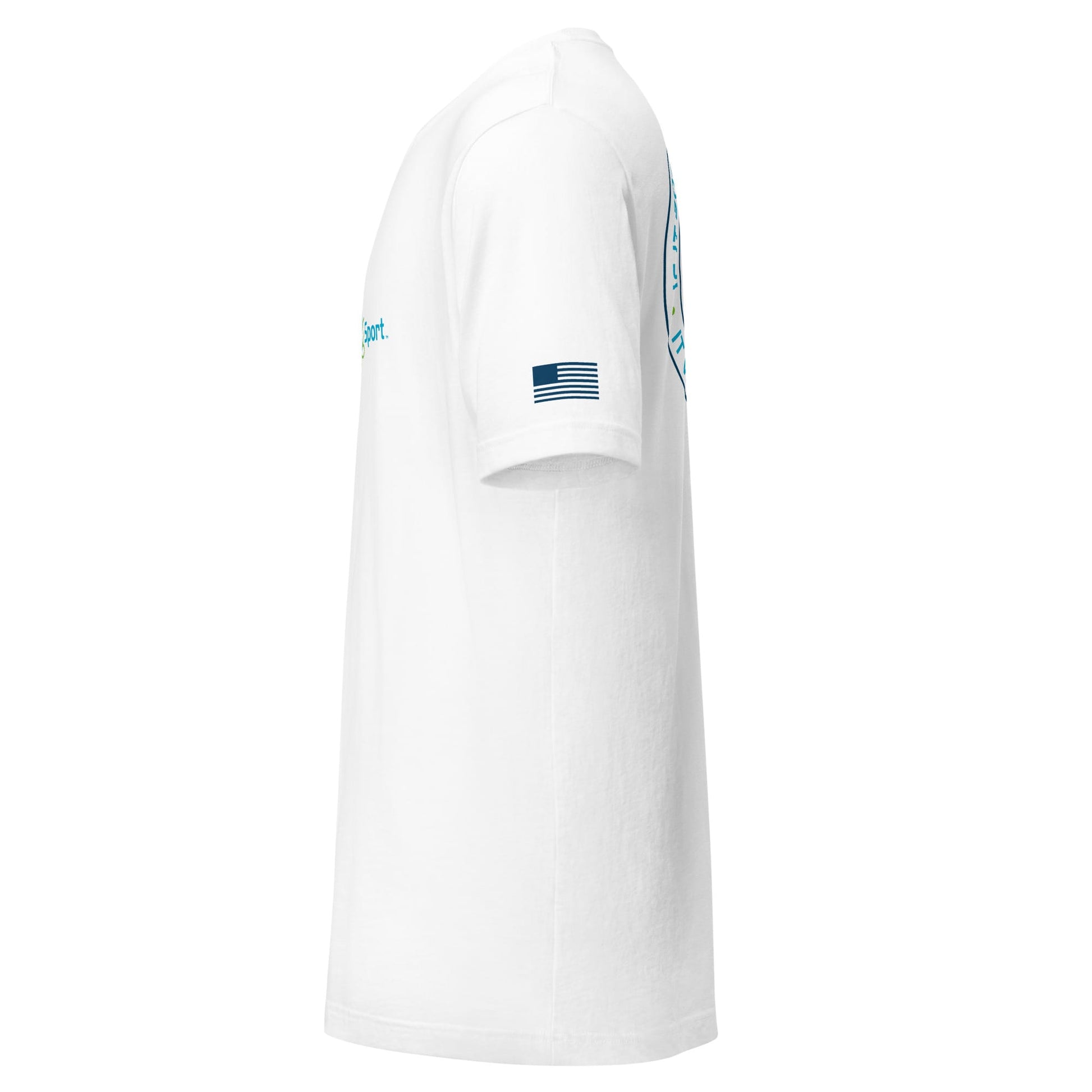 CannaTape Sport T-SHIRT CannaTape Sport, Resolve Logo Tee — Glacier | White Graphic T-Shirt Transdermal CBD best for pain and sore