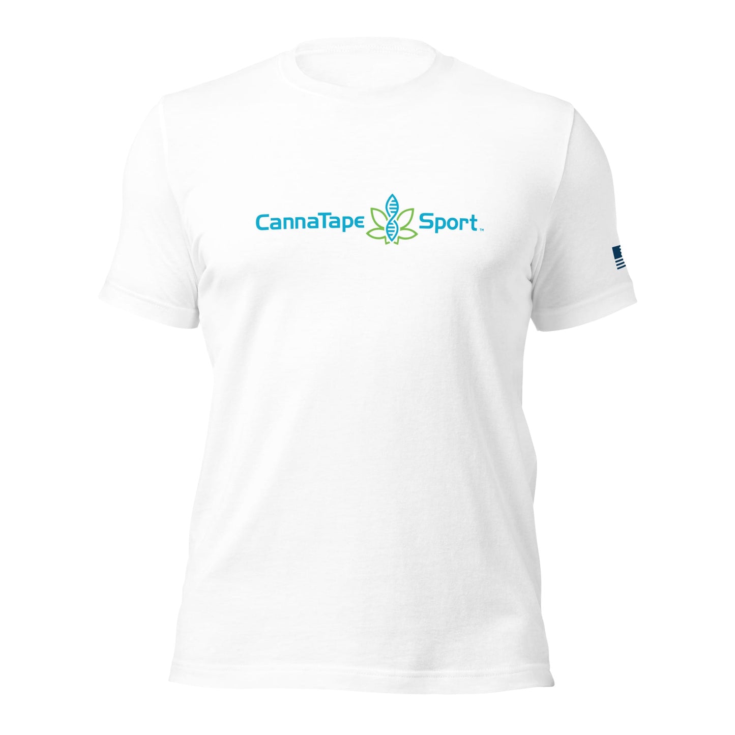 CannaTape Sport T-SHIRT CannaTape Sport, Resolve Logo Tee — Glacier | White Graphic T-Shirt Transdermal CBD best for pain and sore