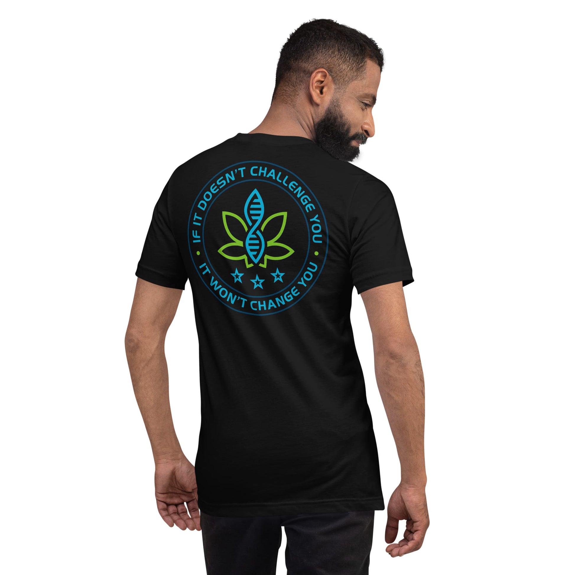 CannaTape Sport T-SHIRT CannaTape Sport, Resolve Logo Tee — Onyx | Black Graphic T-Shirt Transdermal CBD best for pain and sore