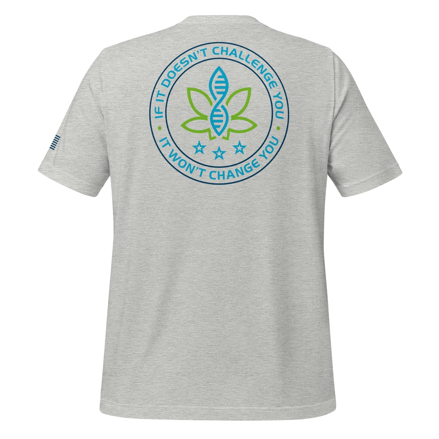 CannaTape Sport T-SHIRT CannaTape Sport, Resolve Logo Tee — Steel | Gray Graphic T-Shirt Transdermal CBD best for pain and sore