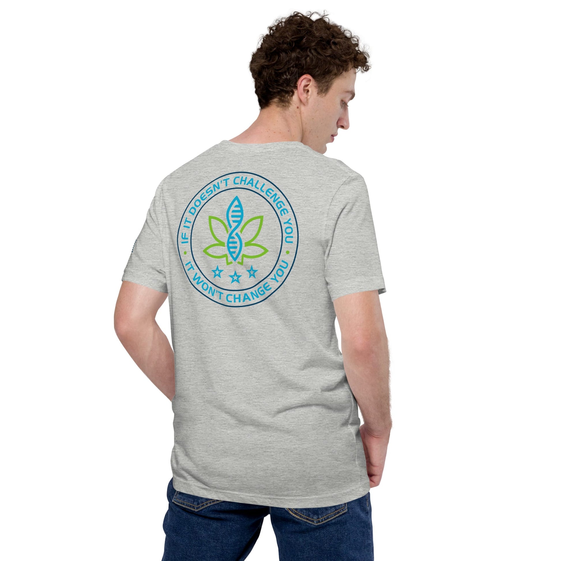 CannaTape Sport T-SHIRT CannaTape Sport, Resolve Logo Tee — Steel | Gray Graphic T-Shirt Transdermal CBD best for pain and sore