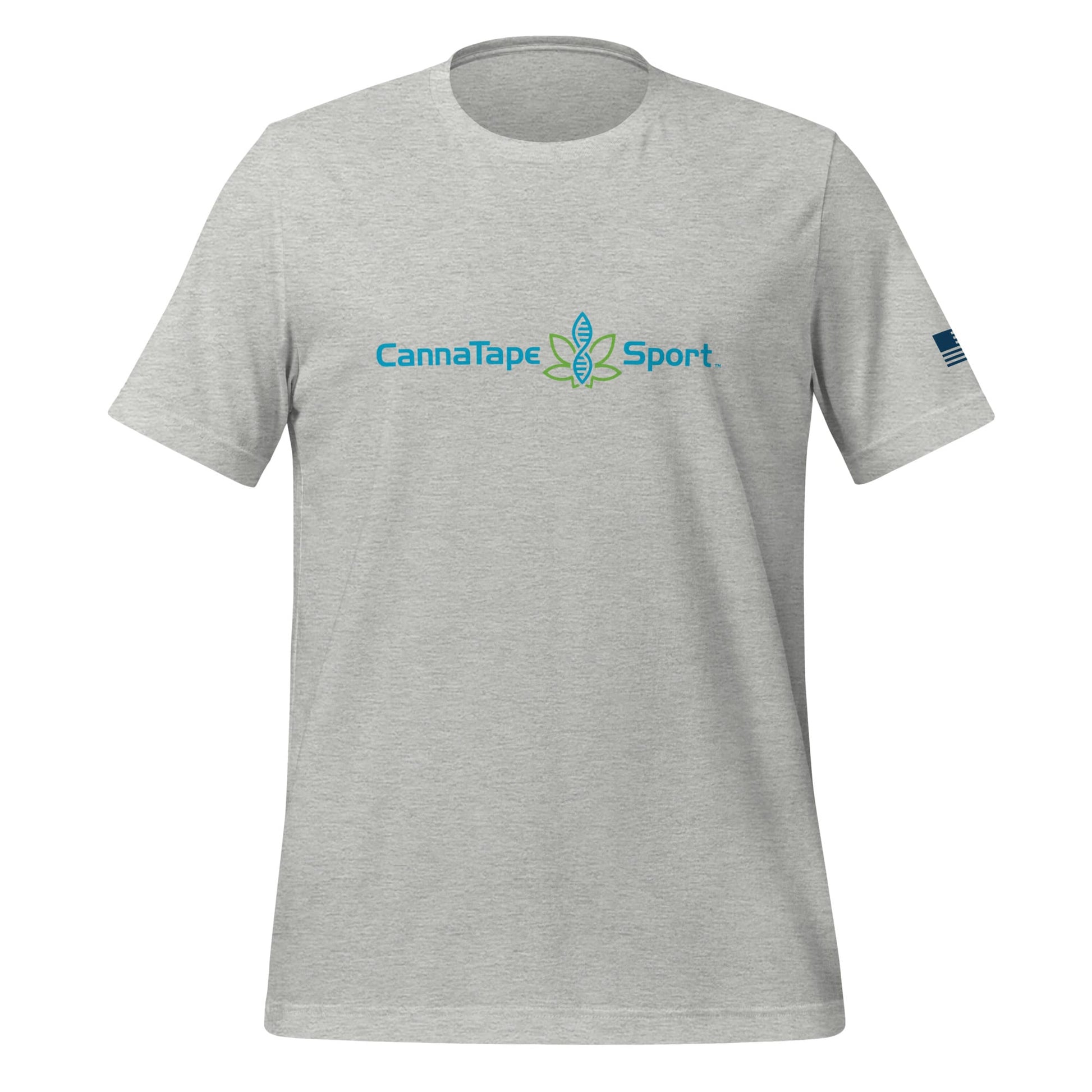 CannaTape Sport T-SHIRT CannaTape Sport, Resolve Logo Tee — Steel | Gray Graphic T-Shirt Transdermal CBD best for pain and sore