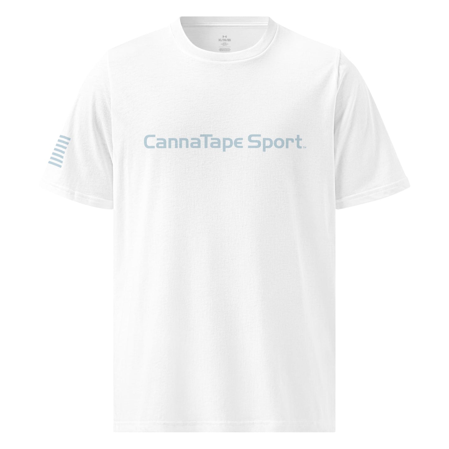 CannaTape Sport T-SHIRT Glacier Training Tee — Under Armour® Performance Shirt Transdermal CBD best for pain and sore