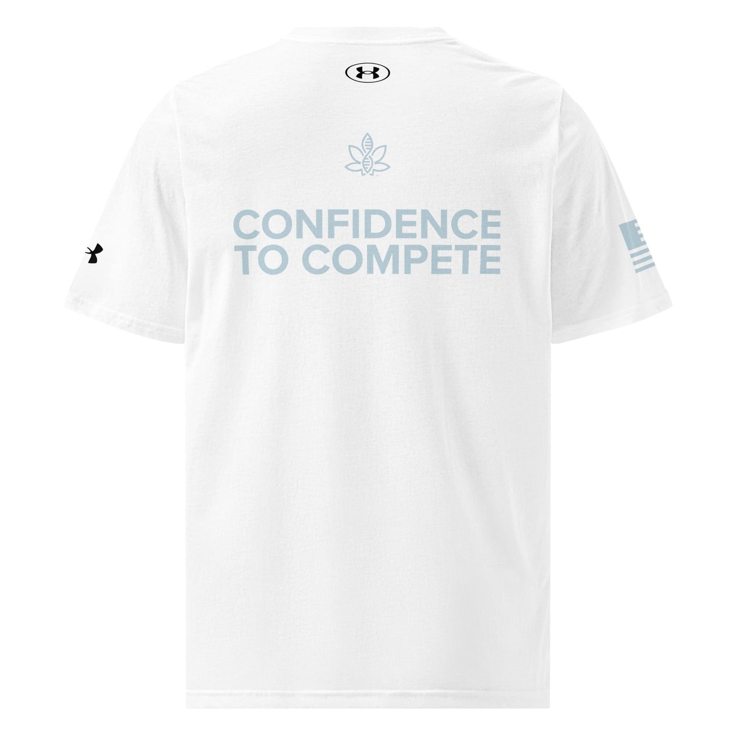 CannaTape Sport T-SHIRT Glacier Training Tee — Under Armour® Performance Shirt Transdermal CBD best for pain and sore