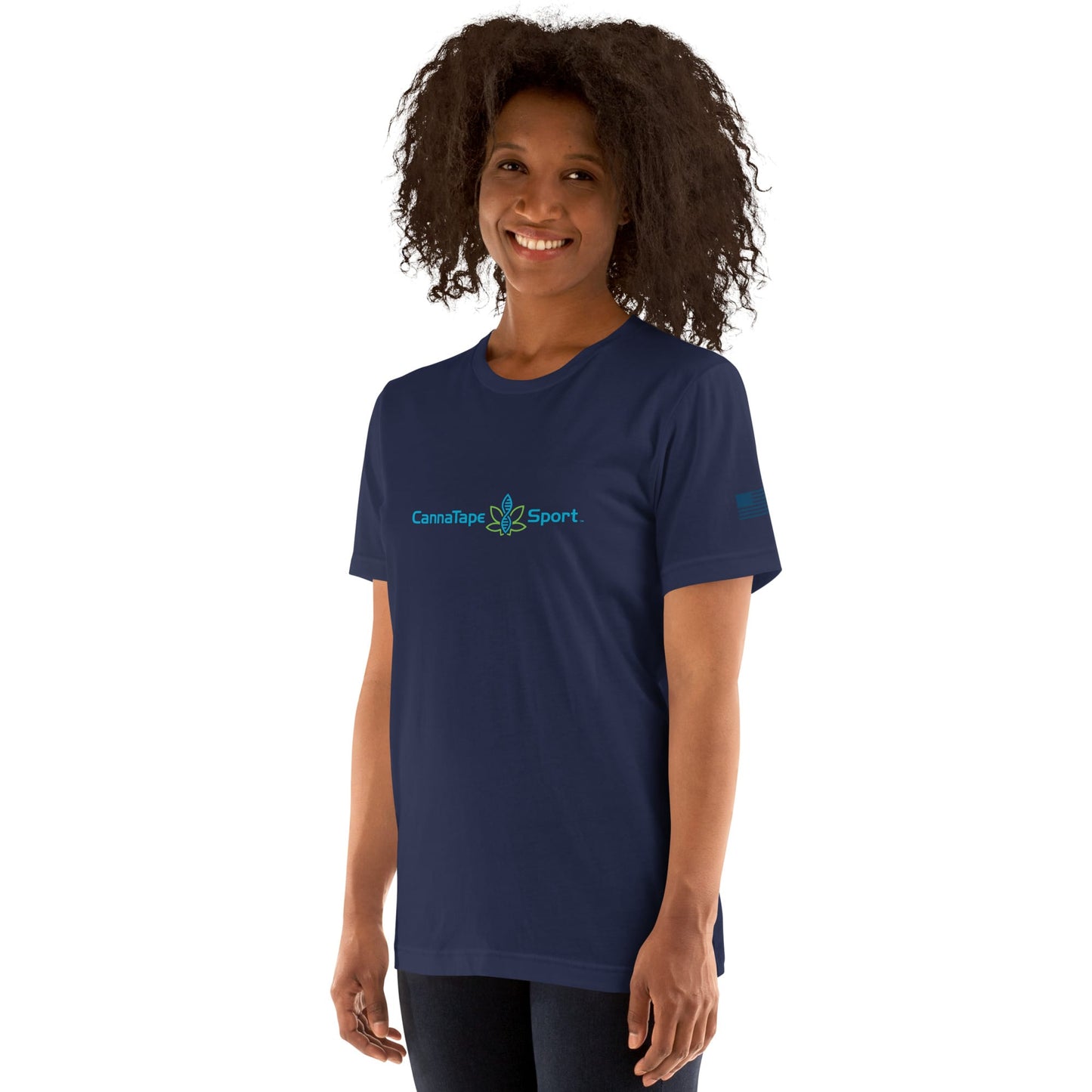 CannaTape Sport T-SHIRT XS CannaTape Sport, Resolve Logo Tee — Deep Current | Navy Graphic T-Shirt Transdermal CBD best for pain and sore