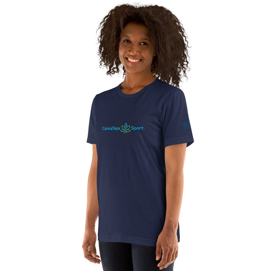 CannaTape Sport T-SHIRT XS CannaTape Sport, Resolve Logo Tee — Deep Current | Navy Graphic T-Shirt Transdermal CBD best for pain and sore