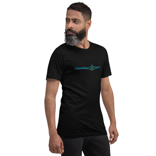 CannaTape Sport T-SHIRT XS CannaTape Sport, Resolve Logo Tee — Onyx | Black Graphic T-Shirt Transdermal CBD best for pain and sore